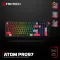 Tastatura Mehanicka Gaming Fantech MK918 RGB Atom PRO97 Wireless crna (Blue switch).
