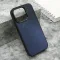 Futrola - maska COLOR METAL MagSafe za iPhone 15 Pro (6.1) crna (MS).
