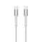 USB Data kabl Teracell Evolution PD Type C na Type C beli 1m.