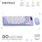 Combo mis tastatura wireless Fantech WK-898 GO mochi85 ljubicasta.