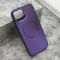 Futrola - maska COLOR METAL MagSafe za iPhone 12/12 Pro (6.1) ljubicasta (MS).