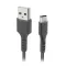 USB data kabl SBS M2 USB-A na Type C 1m crni (TECABLETYC1KPOS) (MS).