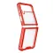 Futrola - maska Clear TPU za Samsung F721B Samsung F721 Galaxy Z Flip 4 crvena.