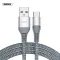 USB Data kabl Remax Colorful RC-152a Type C sivi 1m.