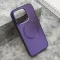 Futrola - maska COLOR METAL MagSafe za iPhone 15 Pro (6.1) ljubicasta (MS).