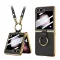 Futrola - maska GOLD EDGE za Samsung F741B Galaxy Z Flip 6 5G crna (GKK case) (MS).