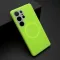 Futrola - maska PASTEL COLOR MagSafe za Samsung S938 Galaxy S25 Ultra 5G zelena (MS).