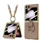 Futrola - maska GOLD EDGE za Samsung F741B Galaxy Z Flip 6 5G braon (GKK case) (MS).