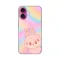 Silikonska futrola - maska print Skin za iPhone 16 6.1 La Bubu Rainbow.