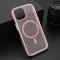 Futrola - maska CRYSTAL MagSafe za iPhone 15 (6.1) roze (MS).