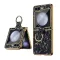 Futrola - maska Luxurious Shell Pattern za Samsung F741B Galaxy Z Flip 6 5G crna.