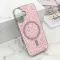 Futrole GLAM GLOW MagSafe za iPhone 16 (6.1) roze (MS).