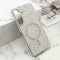 Futrole GLAM GLOW MagSafe za Samsung A556 Galaxy A55 5G srebrna (MS).