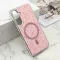Futrole GLAM GLOW MagSafe za Samsung A556 Galaxy A55 5G roze (MS).