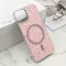 Futrole GLAM GLOW MagSafe za iPhone 13 (6.1) roze (MS).