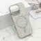 Futrole GLAM GLOW MagSafe za iPhone 16 Pro (6.3) srebrna (MS).