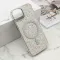 Futrole GLAM GLOW MagSafe za iPhone 13 (6.1) srebrna (MS).