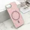 Futrole GLAM GLOW MagSafe za iPhone 16E (6.1) roze (MS).