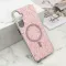 Futrole GLAM GLOW MagSafe za Samsung A166 Galaxy A16 5G roze (MS).