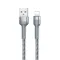 USB Data kabl Remax RC-124i 2.4A iPhone lightning sivi.