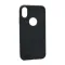 Silikonska futrola - maska BRUSHED za iPhone X/XS crna (MS).