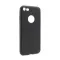 Silikonska futrola - maska Skin za iPhone 7 mat crna (sa otvorom za logo).