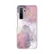 Silikonska futrola - maska print za Huawei P40 Lite Pink Marble.