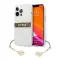 Futrola - maska Guess 4G Stripe Charm za iPhone 13 Pro Max 6.7 braon (GUHCP13XKB4GBR).