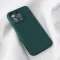 Futrola - maska Teracell Soft Velvet za iPhone 13 Pro 6.1 tamno zelena.