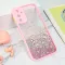 Futrola - maska Frame Glitter za Samsung A245 Galaxy A24 4G roze.