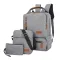 Ranac za laptop BP-07 set 3u1 (ranac i dve torbice) sivi (MS).