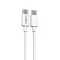 USB data kabl Moxom MX-CB128 60W Type-C na Type-C PD 20cm beli (MS).