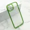 Futrola - maska DIAMOND LENS za iPhone 15 (6.1) zelena (MS).