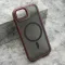 Futrola - maska DARK DROP MagSafe za iPhone 16E (6.1) bordo (MS).
