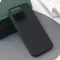 Silikonska futrola - maska Skin za iPhone 15 Pro 6.1 mat crna.