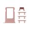 Drzac SIM kartice+set bocnih dugmica za iPhone 7 Plus ROSE GOLD (volume+on/off+silent).