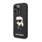 Futrola - maska Karl Lagerfeld Liquid Silicone Case Ikonik Nft za iPhone 15 Pro (6.1) crna Full Original (KLHCP15LSNIKBCK) (MS).