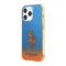 Futrola - maska Polo Gradient Case With Dyed - Bumper & Horse Logo za iPhone 14 Pro Max plavo-narandzasta Full Original (USHCP14XELOB) (MS).
