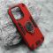 Futrola - maska Square Ring za iPhone 15 Pro (6.1) crvena (MS).