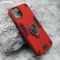 Futrola - maska Square Ring za iPhone 15 Plus (6.7) crvena (MS).