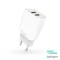 Kucni punjac Pluginn PI-D47, 5V, 2.4A, 12W 2xUSB sa lightning kablom beli.