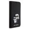 Futrola - maska Karl Lagerfeld Saffiano BP Nft Karl&Choupette za iPhone 15 Pro Max 6.7 crna (KLBKP15XSANKCPK).