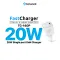 Kucni punjac Teracell Evolution TC-14GP, GaN, PD 3.0, 20W beli.