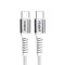 USB data kabl Moxom MX-CB235 PD 60W Type-C na Type-C 1m beli (MS).