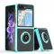 Futrola - maska Frosted Shockproof za Samsung Galaxy Z Flip 6 svetlo plava.