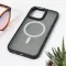 Futrola - maska Magsafe colorful za iPhone 15 Pro Max 6.7 crna.