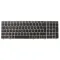 Tastatura za laptop HP 8560p Veliki Enter sivi frame sa misem.