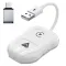 TechAdro Carplay Wireless Adapter za auto IOS 2 u 1 USB, Type C beli.
