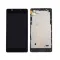 LCD ekran / displej za Microsoft Lumia 540+touch screen crni+frame.