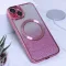 Futrola - maska Shine Magsafe za iPhone 14 6.1 roza.